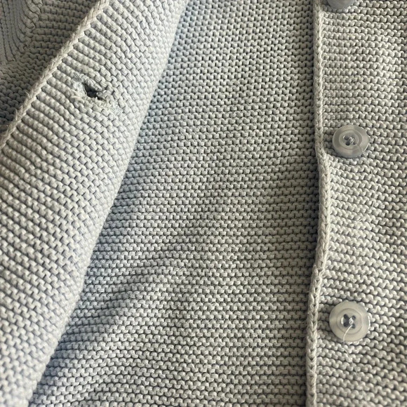 Baby Gap Light Blue Brennan Knit Bear Ear Hooded Sweater - Picture 4 of 6